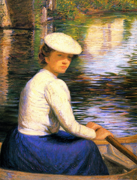 "В лодке", 1907, 114.3×88.9 см