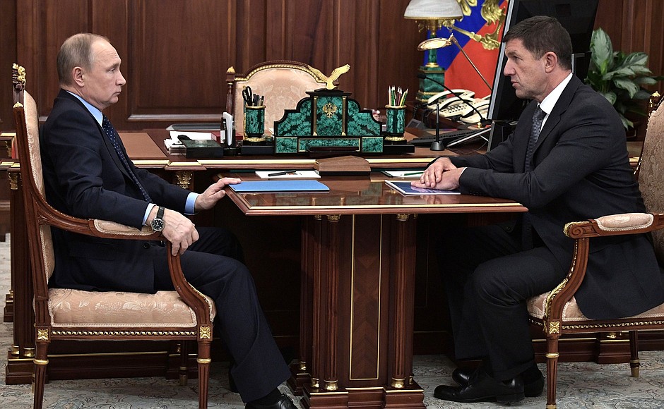 C президентом ПАО «Ростелеком» Михаилом Осеевским.