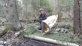Как ночевать в лесу имея минимум снаряжения