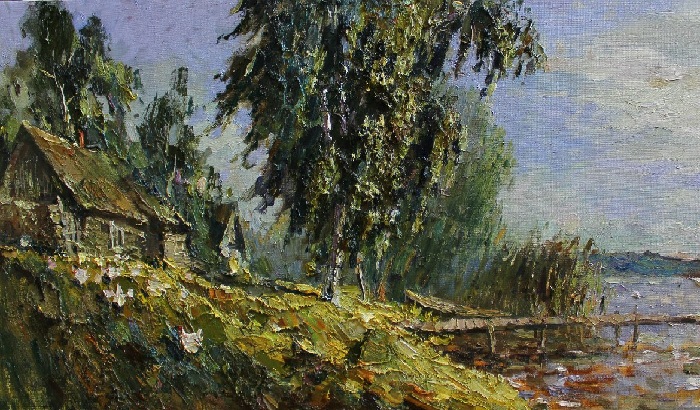 Деревенские пейзажи Василия Пешкуна. Деревенские пейзажи Василия Пешкуна.