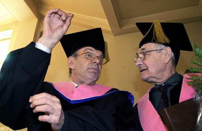 С польским режиссером Анджеем Вайдой, 2003 год