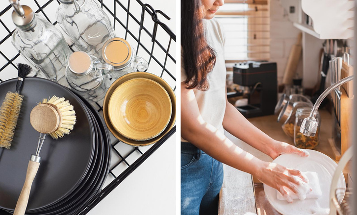 10 необычных способов мытья посуды