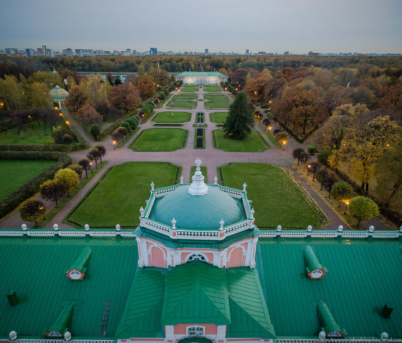 Осеннее КУСКОВО с высоты птичьего полета Кусково, факты, фото