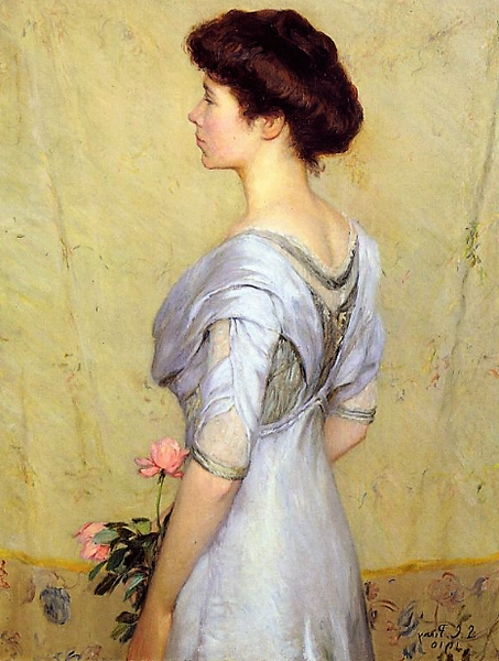 "Розовые розы",1910, 102.2×76.5 см