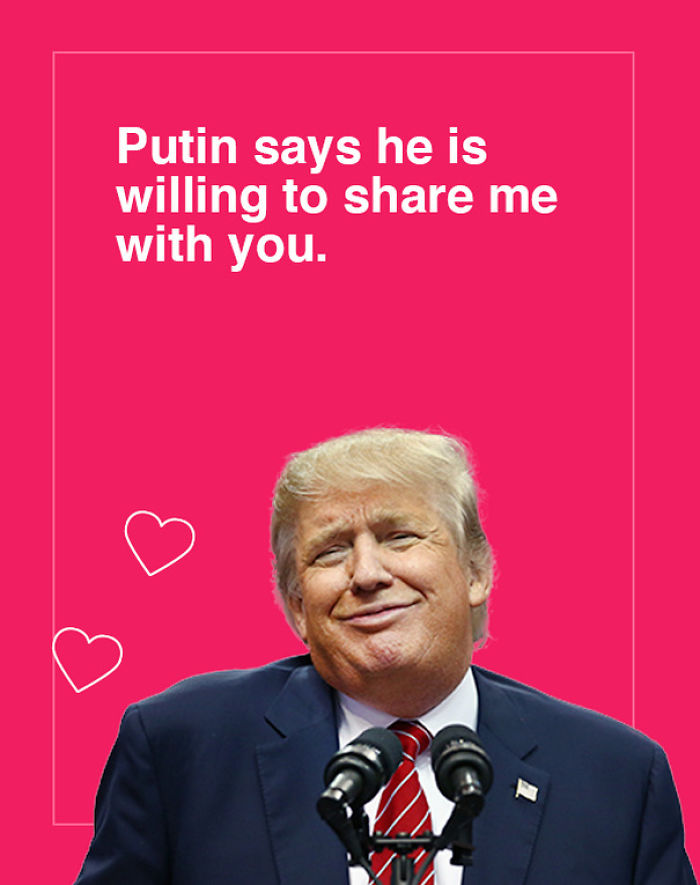 Trump Valentine's Day Cards