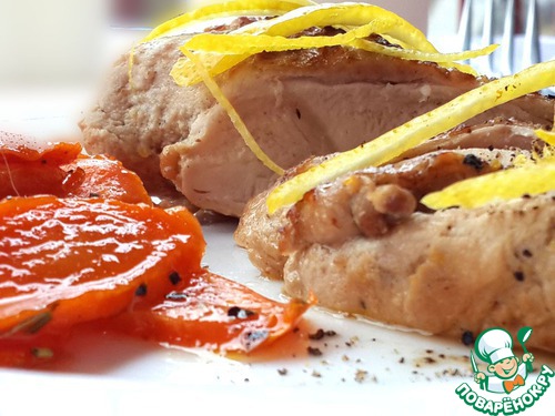 ЛИМОННАЯ КУРИЦА С ГЛАЗИРОВАННОЙ МОРКОВЬЮ ЛИМОННАЯ КУРИЦА С ГЛАЗИРОВАННОЙ МОРКОВЬЮ