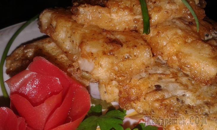 Камбала жареная в льезене