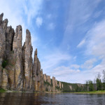 «Каменный лес» на реке Лена (60 км от Якутска)