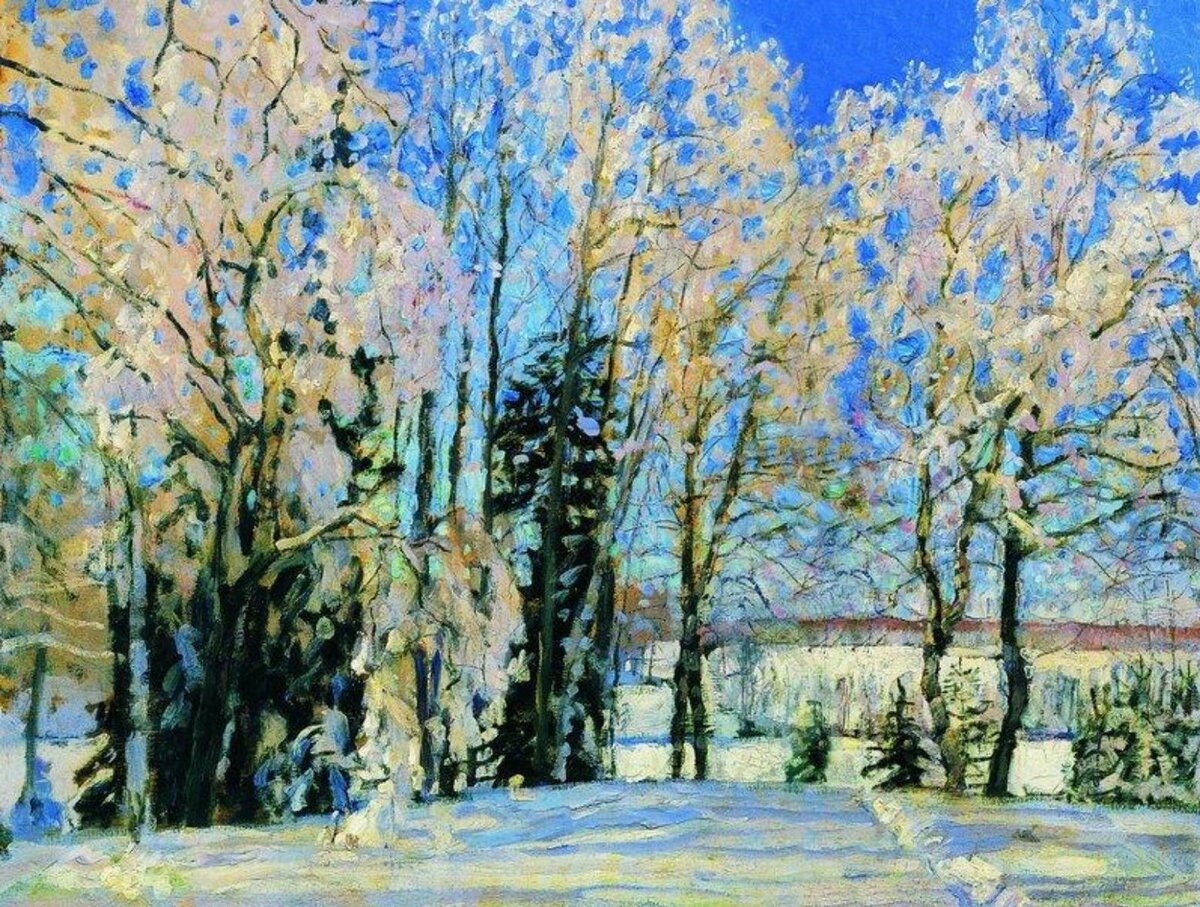 "Свежий снег", 1912, холст, масло