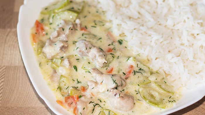 Быстрый сливочный соус с курицей и кабачками Сливочный соус, Подлива, Рецепт, Видео рецепт, Кулинария, Еда, IrinaCooking, Видео, Длиннопост