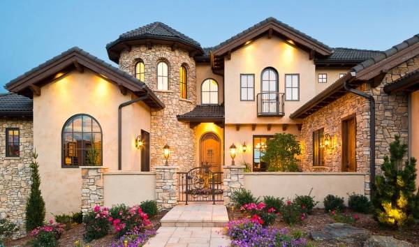 Лучшая отделка фасада частного дома камнем