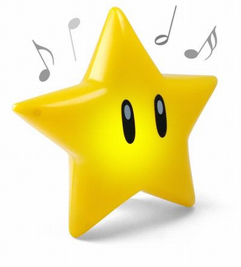 Super Mario Musical Glow Star Provides Invincibility