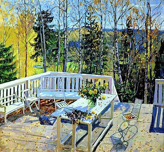"Брошенная терраса", 1911, холст, масло