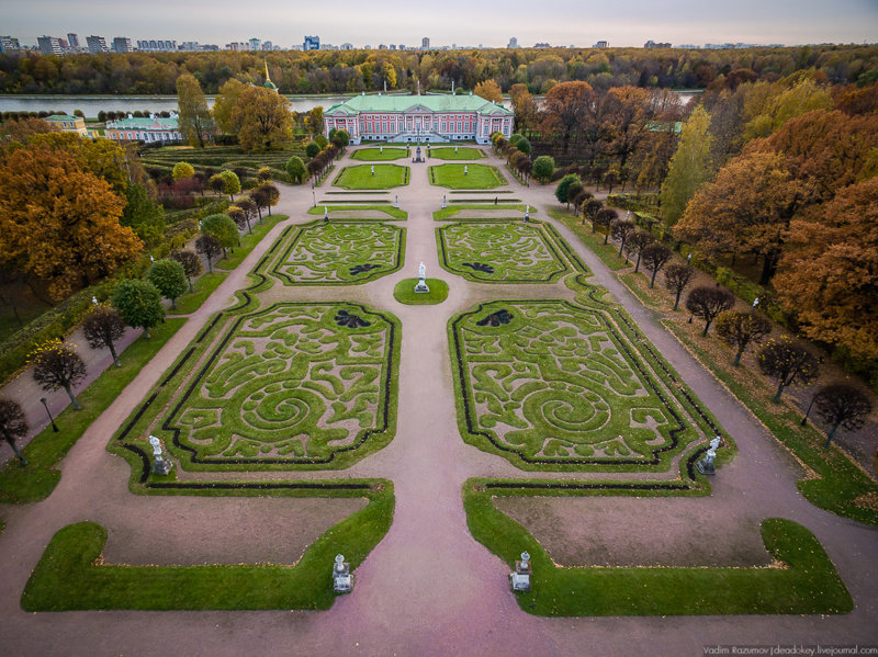 Осеннее КУСКОВО с высоты птичьего полета Кусково, факты, фото