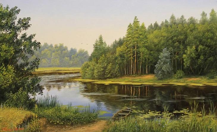 Листья с веток долой, нынче месяц-бродяга. Художник Владимир Куликов Листья с веток долой, нынче месяц-бродяга. Художник Владимир Куликов