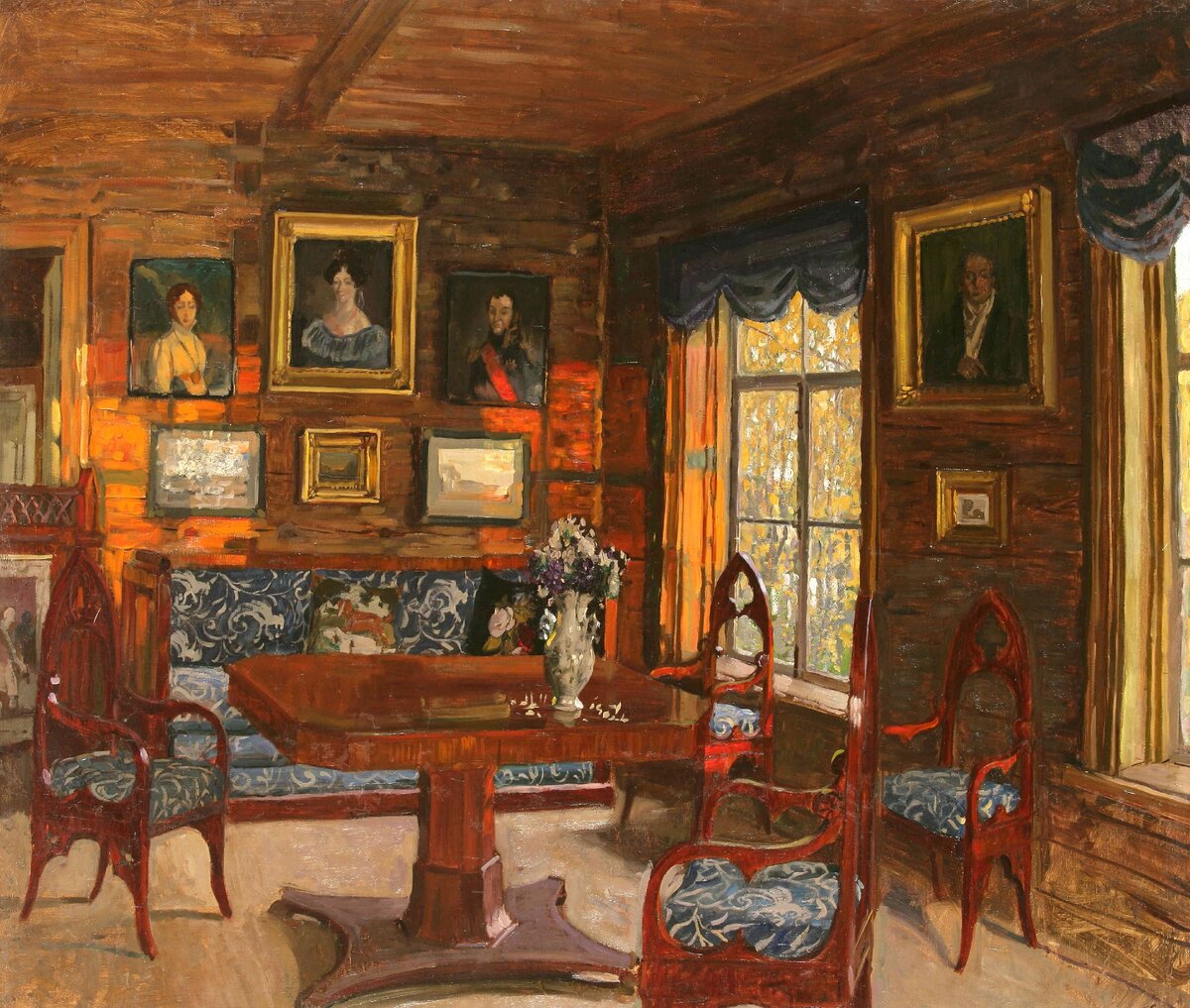 "Былое. Комната старого дома", 1912, холст, масло