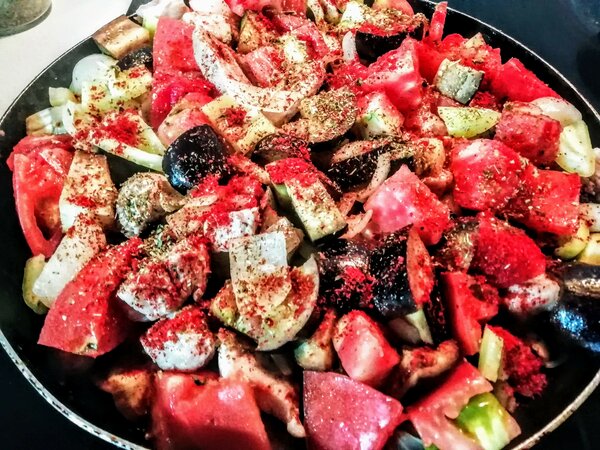 Мясо с овощами по-грузински. Пошаговый рецепт. Фото автора/Дзен канал "Вилка.Ложка.Палочки" (https://zen.yandex.ru/kaleidoscope )