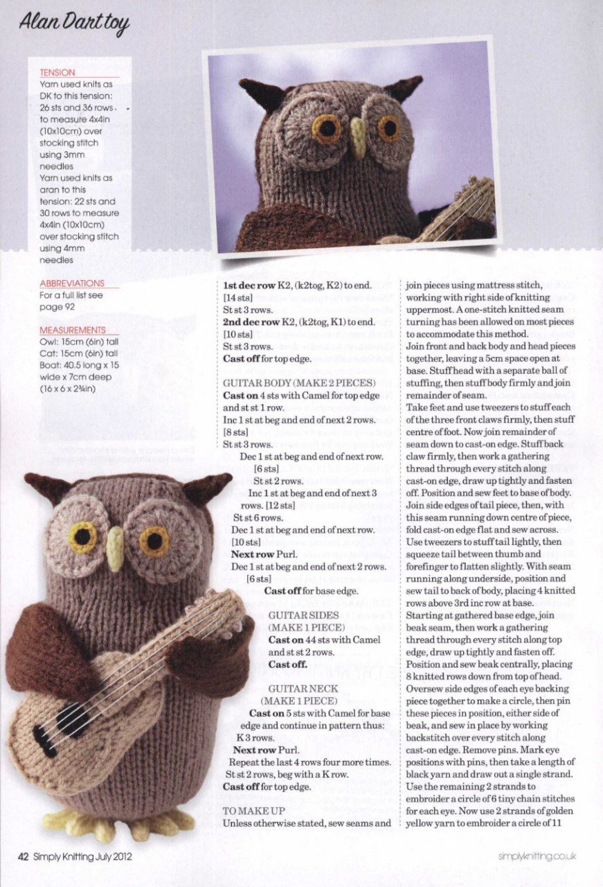 Simply Knitting №95 2012 - 紫苏 - 紫苏的博客