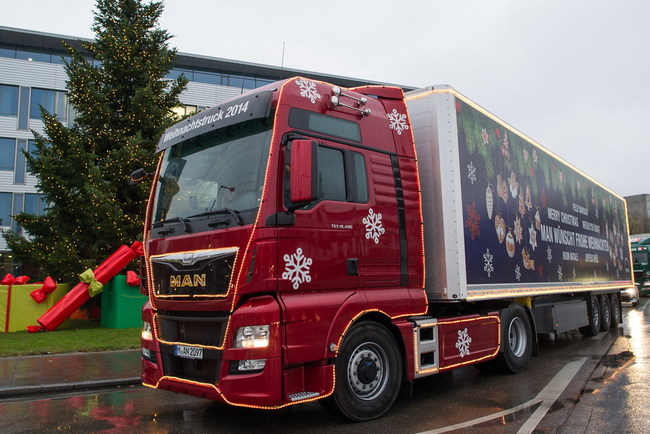 Рождественский грузовик MAN TGX 