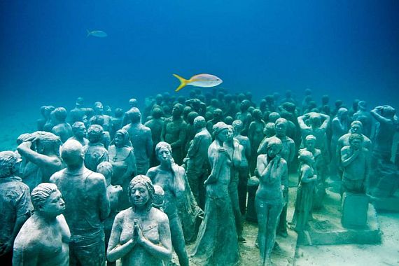 Музей подводных скульптур в Канкуне