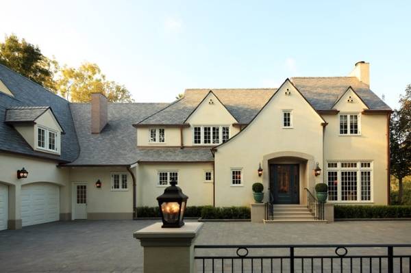 Красивый цвет фасада дома - фото штукатурка фасада