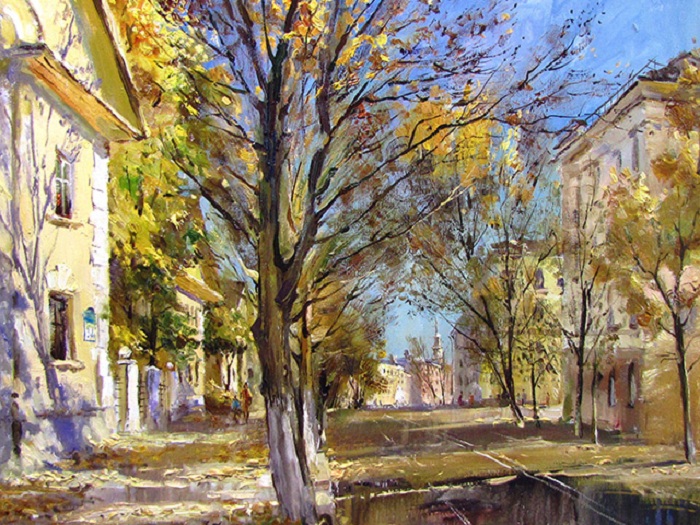 Городские пейзажи Василия Пешкуна. Городские пейзажи Василия Пешкуна.