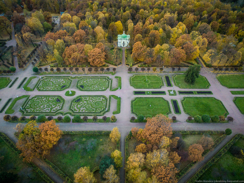 Осеннее КУСКОВО с высоты птичьего полета Кусково, факты, фото