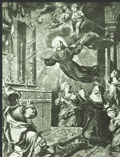 Полет Святого Иосифа, гравюра