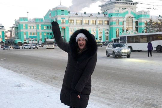 Британка получила удовольствие от поездки на поезде по России