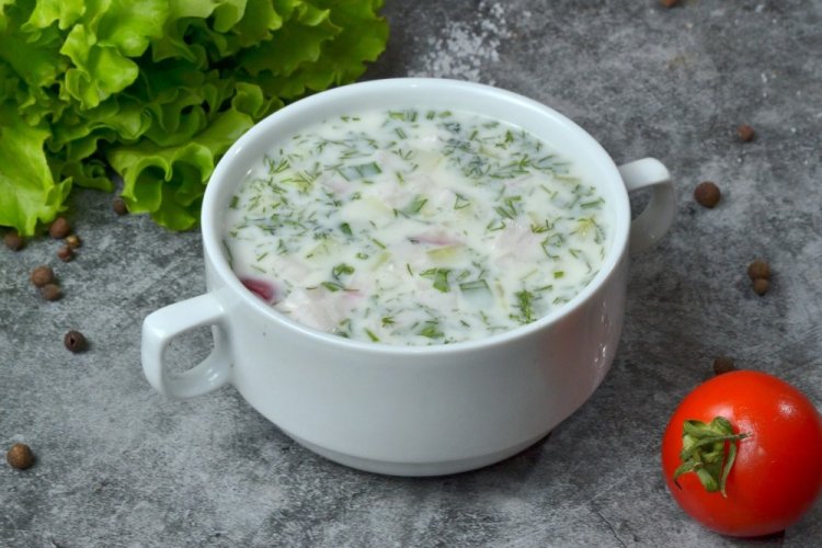 Заправка на мацони для окрошки Заправка на мацони для окрошки