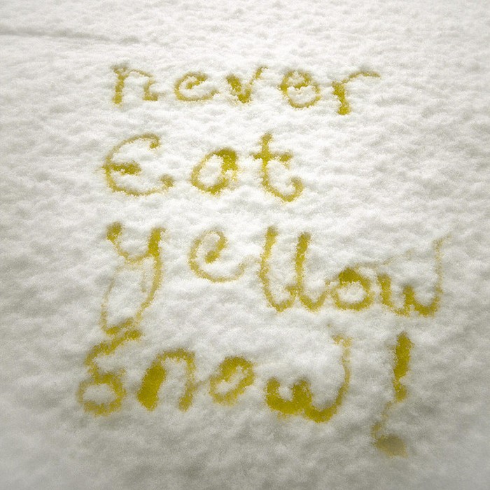 Желтый снег.