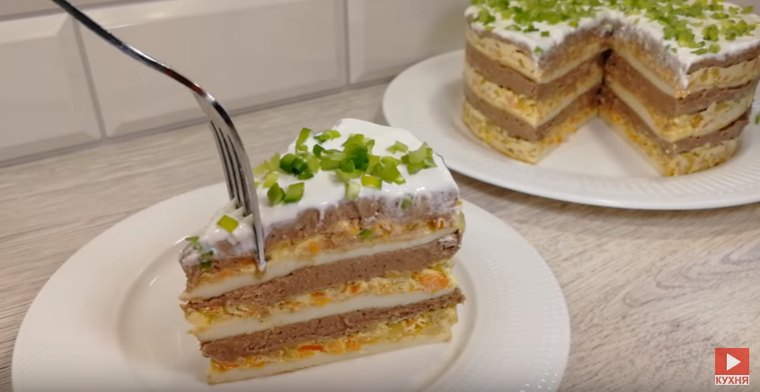 Сочный, нежный, вкусный Закусочный Торт