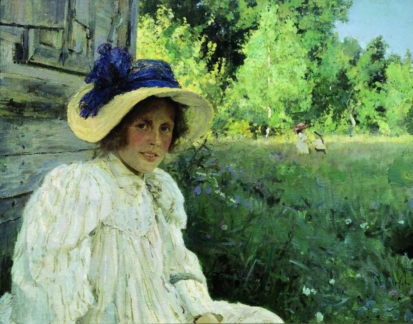 Летом. Портрет Ольги Серовой. Валентин Александрович Серов, 1895