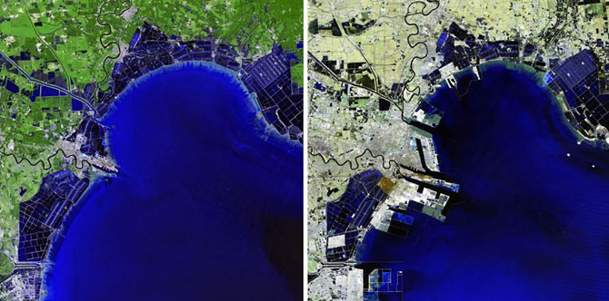 Снимки со спутника показывают, как человек изменил Землю