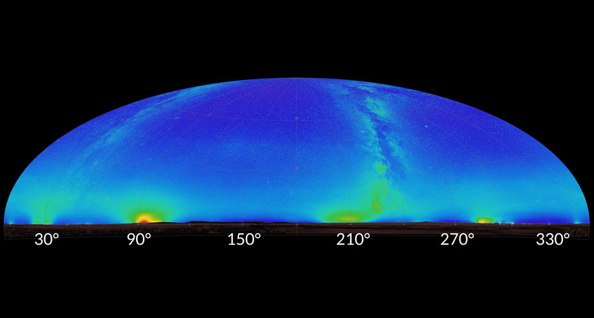 night sky map