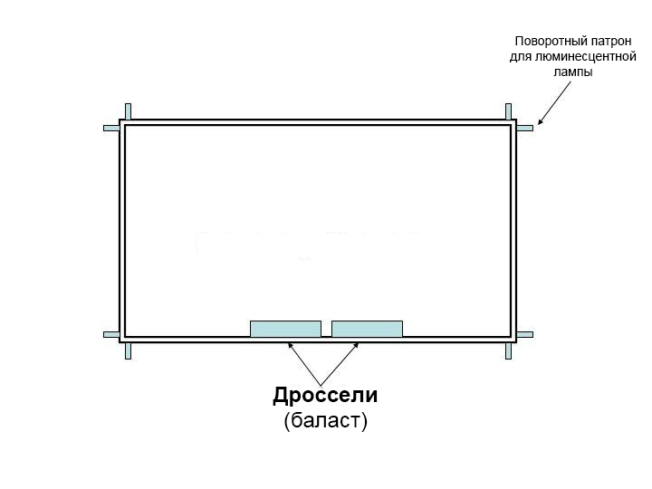 Чертеж рамы для зеркала с подсветкой