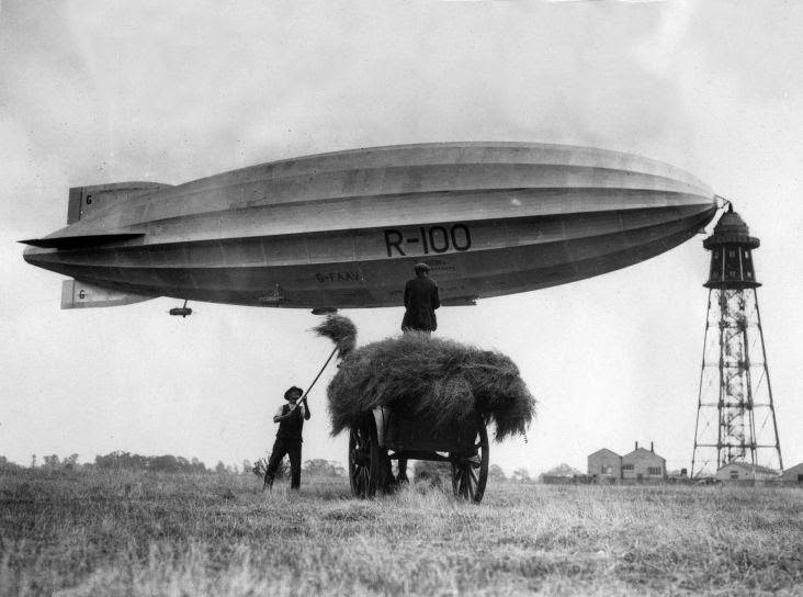 Редкие фото из архивов . Старые фотографии   дирижаблей  и воздушных шаров,  1910-е-1930-е годы