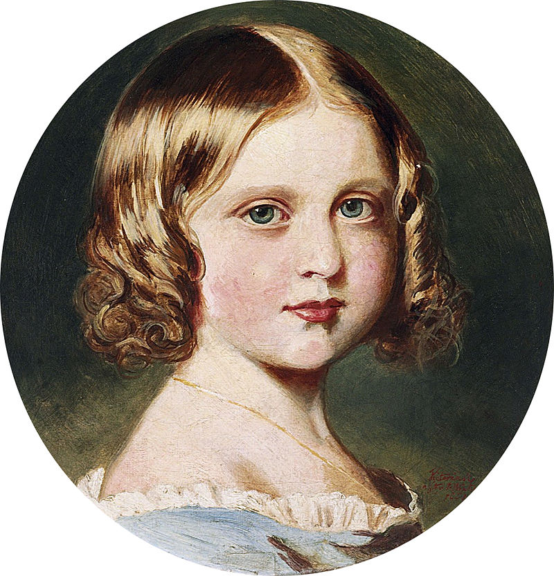 детский портрет Луизы, написанный королевой с работы Ф.Винтерхальтера