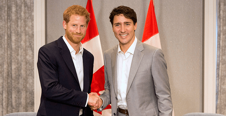 Премьер-министр Джастин Трюдо одобрил переезд Гарри и Меган в Канаду