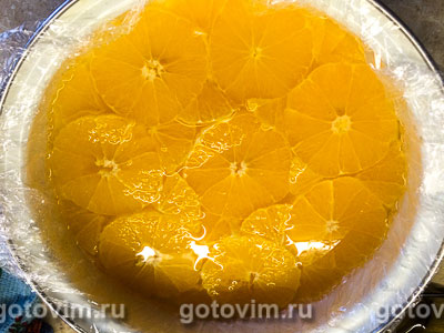 Творожно-йогуртовый торт с апельсинами без выпечки, Шаг 08