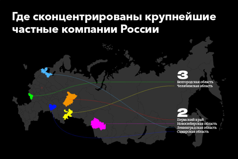 Где «прописаны» крупнейшие российские компании