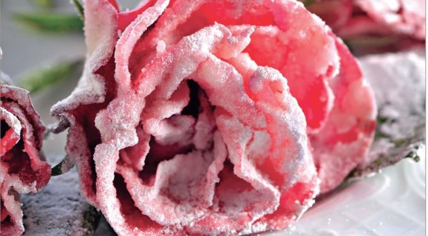 украшения из засахаренных цветов украшения из засахаренных цветов