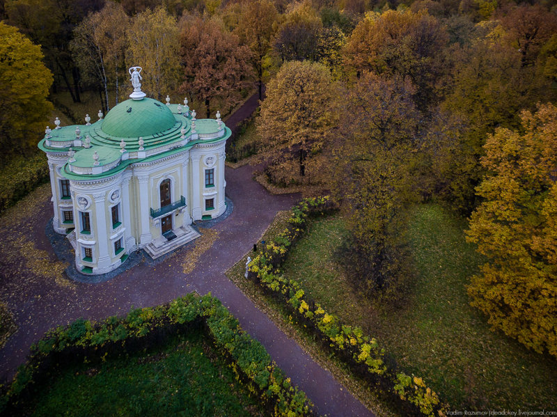 Осеннее КУСКОВО с высоты птичьего полета Кусково, факты, фото