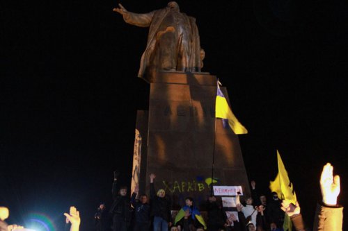 Харьков продолжает отлов проукраинских чудовищ фашистких
