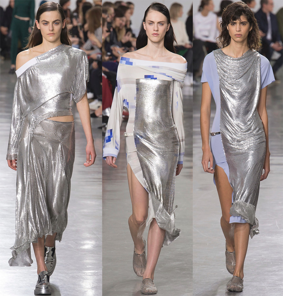 Блестящие платья Paco Rabanne 2018