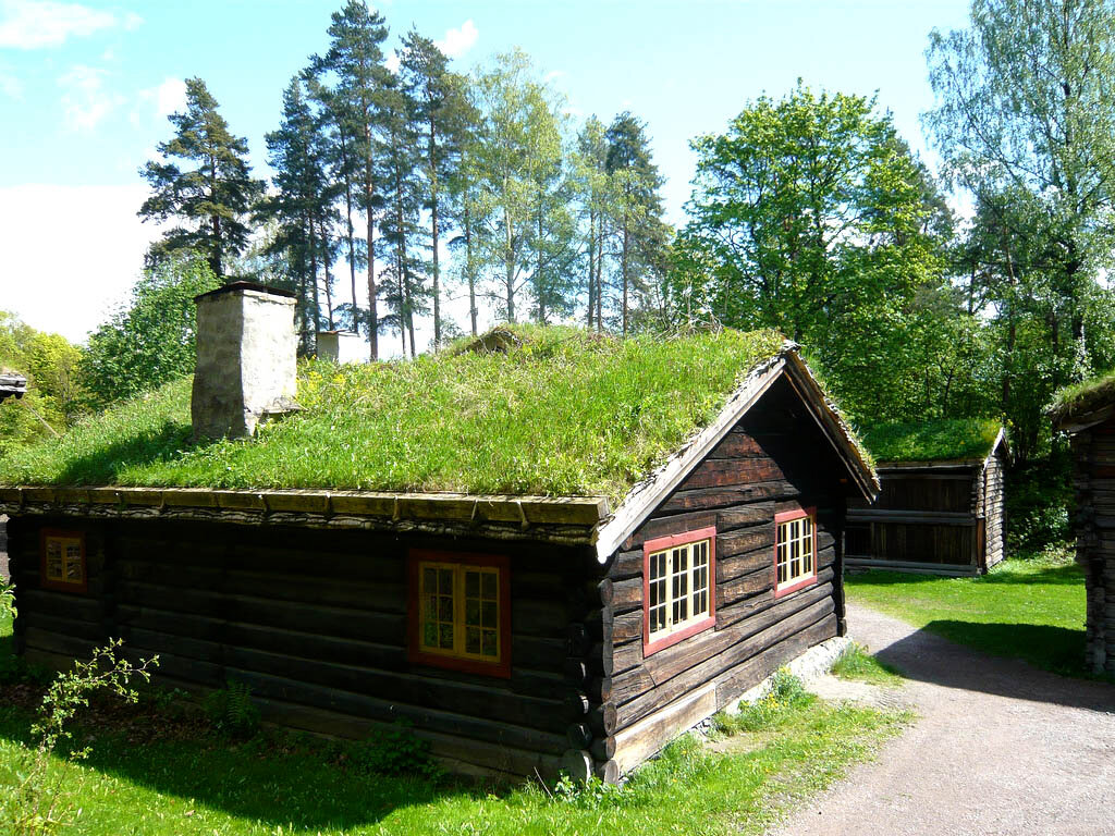 Русская изба. Чем крыли крыши.