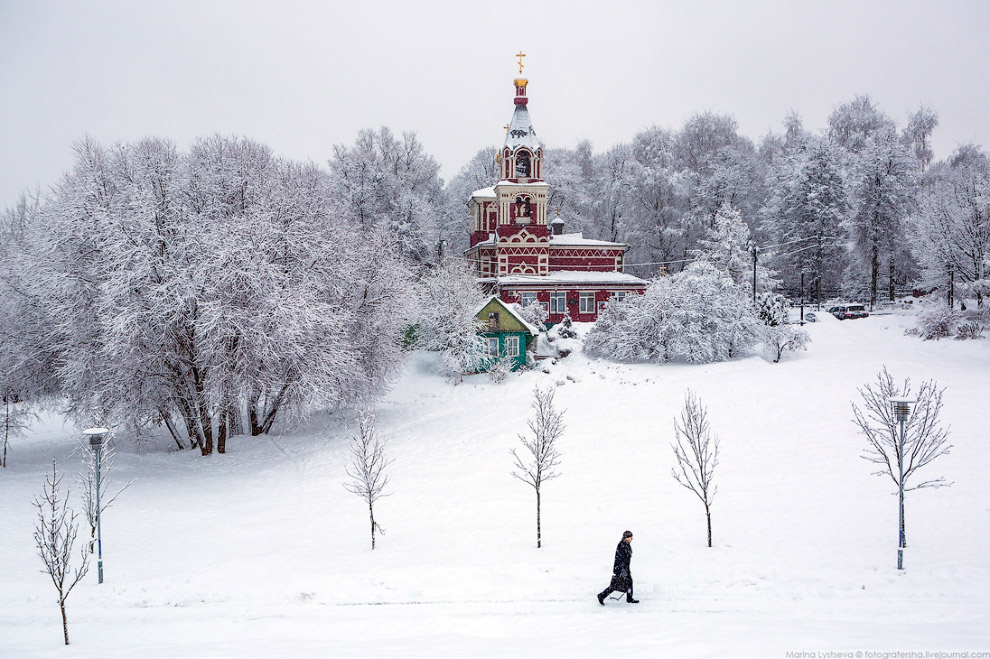 Москва после снегопада