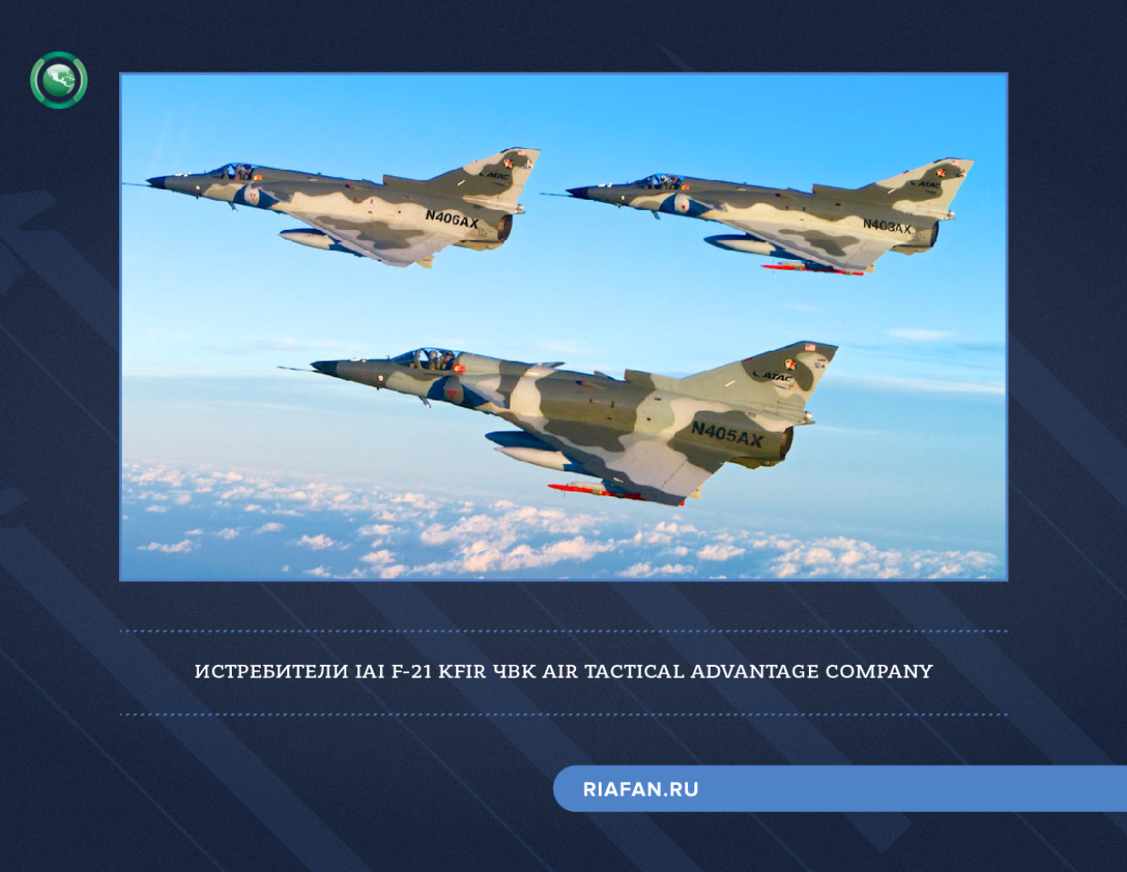 Истребители IAI F-21 Kfir ЧВК Air Tactical Advantage Company