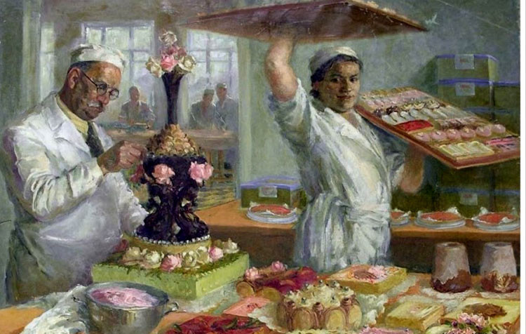 Советские пироженки СССР, кондитерские изделия, пирожные