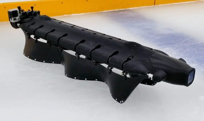 Жутковатый робот Velox способен передвигаться по любой поверхности с помощью гибких плавников роботы
